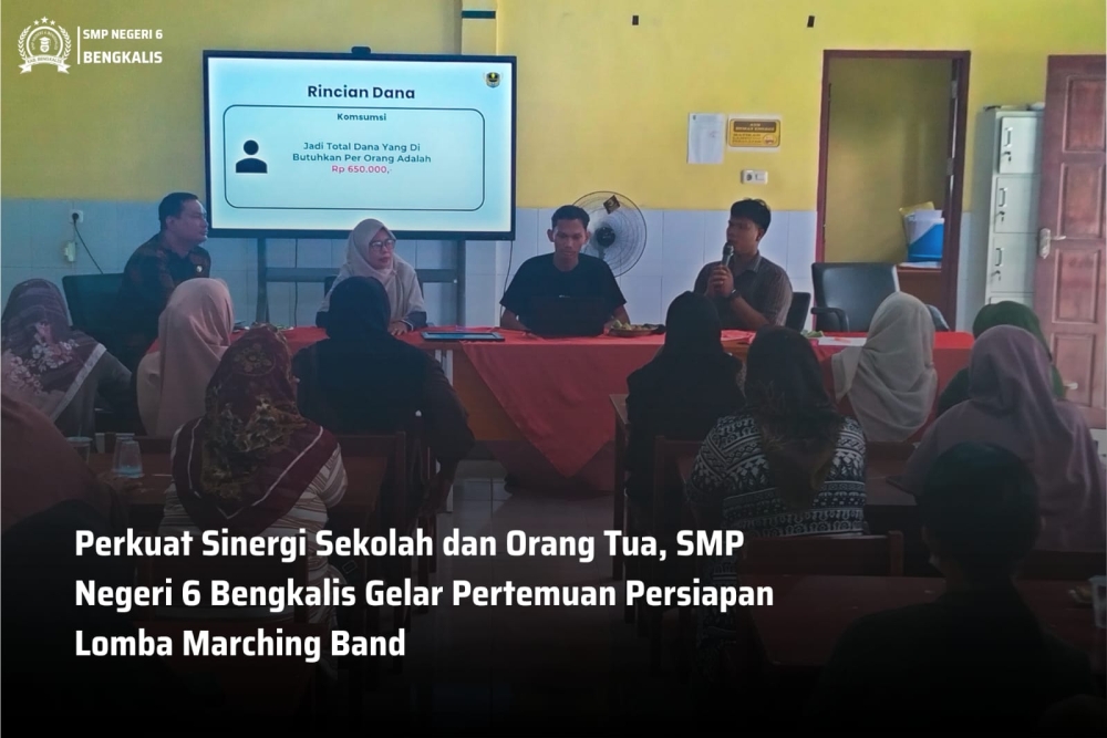 Pembimbing Marching Band Tuah Negeri Harmony Gelar Pertemuan Bersama Orang Tua/ Wali Murid untuk membahas Persiapan Goes To PDMC 2027
